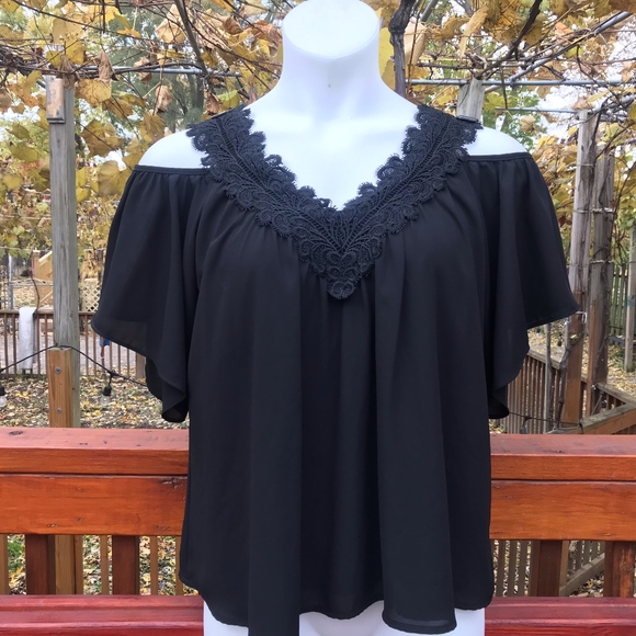 Karen Kane Tops - Black Blouse